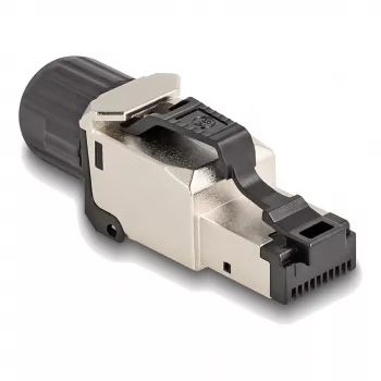 DeLOCK 86016 laido jungtis RJ45/LSA juoda sidabrinė kištukas