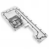 Stealkey Customs Distroplate skirta Fractal Design North D4 — akrilinis rezervuaras (SW10099)
