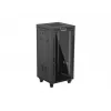 Laisvai stovinti stelažinė spinta LANBERG FF01-6624-12BL 24U 19 colių 600×600 mm, IP20, 1200 kg, juoda