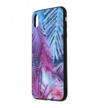 Apsauginis stiklo dėklas-įmautė Tellur, skirtas iPhone XS Max, su margintu palmių raštu