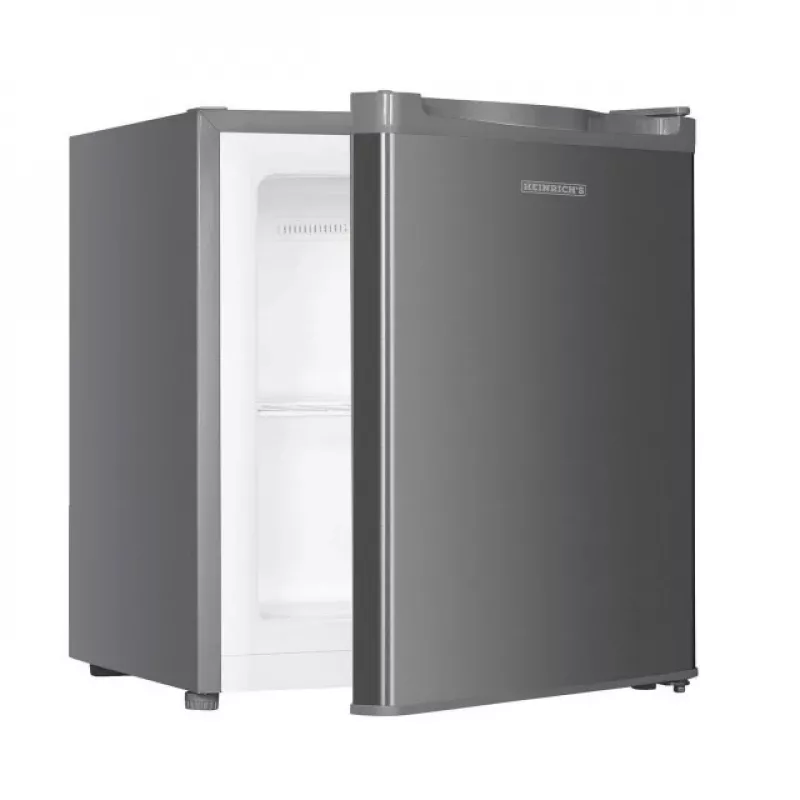 Vertikalus šaldiklis HEINRICH'S HGB 5088 IX DF sidabro spalvos, 33 l, 220–240 V, 50 Hz, kairės/dešinės vyriai