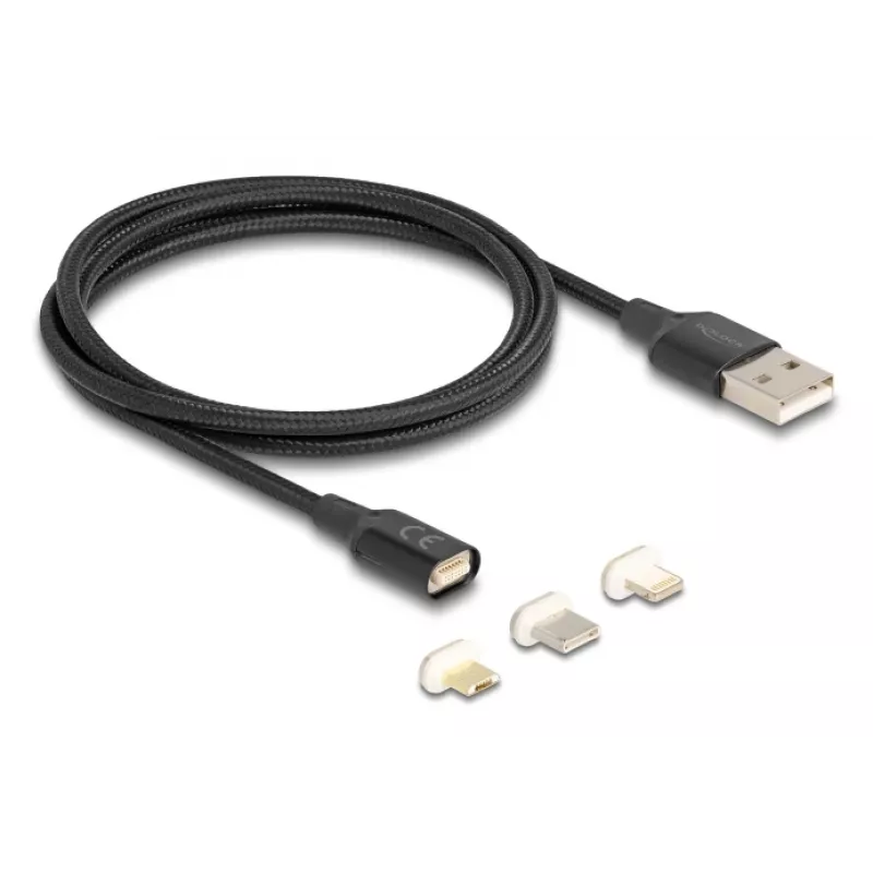 USB laidas DeLOCK 88165 1 m USB A Juodas