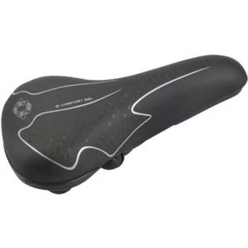 Dviračio balnas FISCHER Trekking 85652 su elastomerine pakaba, juoda/baltas