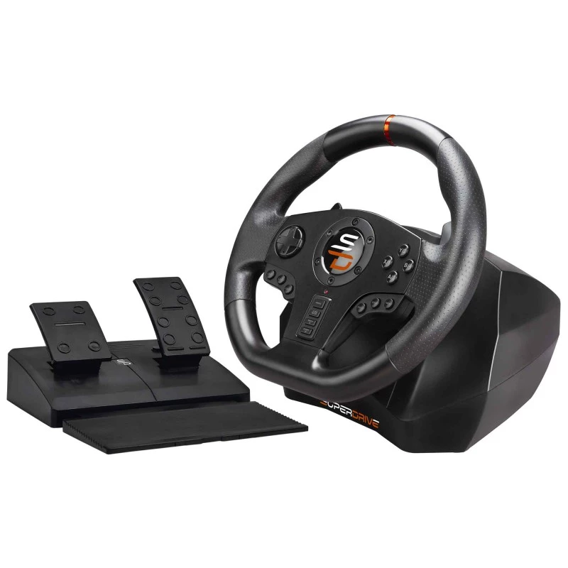 Subsonic SA5595-PC žaidimų valdiklis juodas USB vairaratis + pedalai