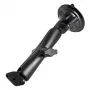Dvigubas rutulinis laikiklis su siurbimo taurele RAM Mounts Twist-Lock, aliuminis, juodas
