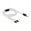 Garso laidas DeLOCK 85845 1,2 m 3,5 mm 2x MMCX baltas