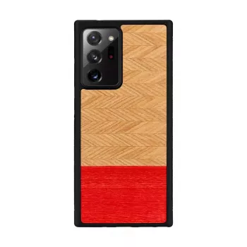 Telefono dėklas man and wood Galaxy Note 20 Ultra silkės rašto azalijos juodumo