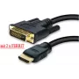 HDMI į DVI kabelis ShiverPeaks 77485-RE, 5 m, paauksuotomis jungtimis