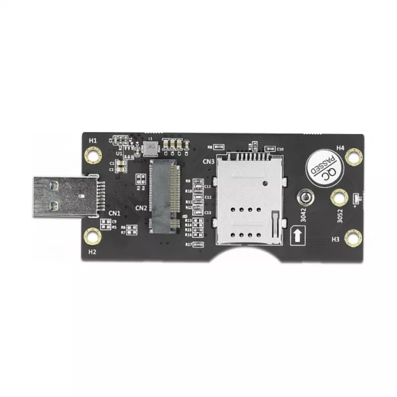 Delock 63166 USB 3.0 Type-A į M.2 Key B keitiklis su SIM lizdu