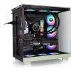 View 380 XL WS ARGB , Tower-Enclosure Light Green/Wood, Tempered Glass x 2, Wood Texture