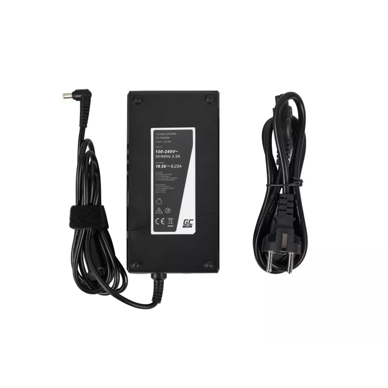 Maitinimo adapteris Green Cell AD139P 90W universalus nešiojamojo kompiuterio adapteris 19,5 V 9,23 A 5,5×1,7 mm juodas