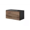 Cama living room furniture set ROCO 8 (2xRO3 + 4xRO6) antracite/wotan oak