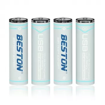 Įkraunamos AA baterijos su USB-C prievadu, 1460 mAh, ličio jonų, 4 vnt.