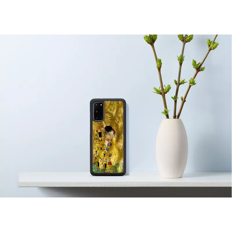 Apsauginis telefono dėklas iKins Samsung Galaxy S20, juodas, plonas TPU gaubtas