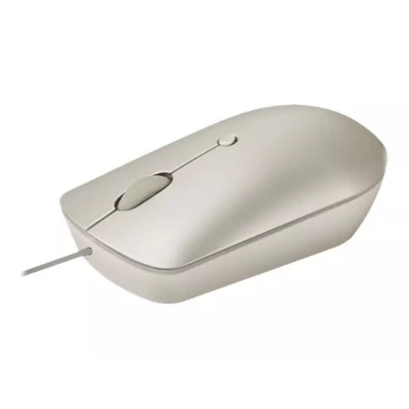 Laidinė biuro pelė Lenovo 540 abiem rankoms tinkama USB Type-C Optinė 2400 DPI Smėlio