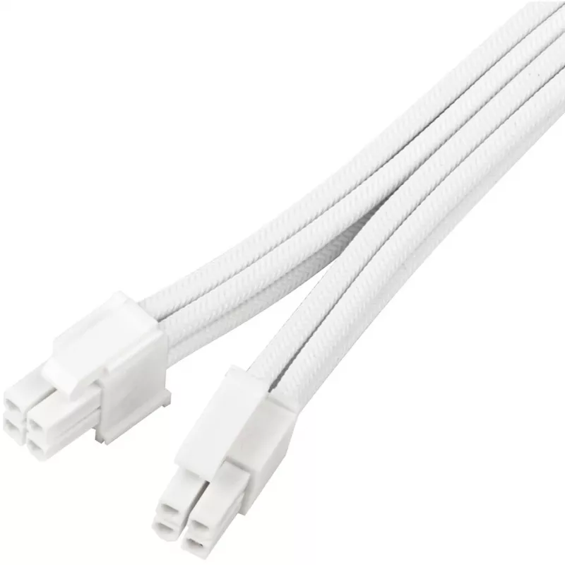Maitinimo šaltinio ilginimo laidas SidabrinėSTONE EPS 12V 8‑kontaktų (30 cm) baltas SST-PP07E-EPS8W-V2
