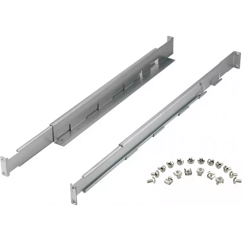 Stovo bėgelių rinkinys PowerWalker 10120531 — sidabrinis, plotis 550 mm, aukštis 140 mm, gylis 70 mm, palaiko stovo gylį 78–120 cm, svoris 3,1 kg