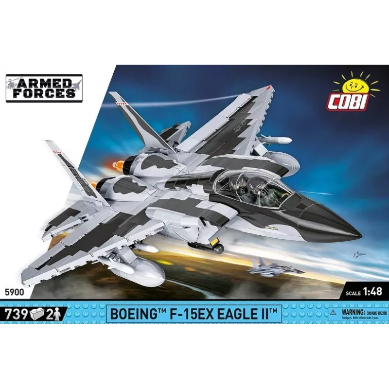 Cobi Building Blocks Boeing F-15EX Eagle II modelio rinkinys COIB-5900, kolekcinis mastelio konstrukcinis rinkinys