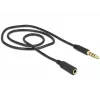 Garso kabelis DeLOCK 84716 0,5 m 3,5 mm, juodas