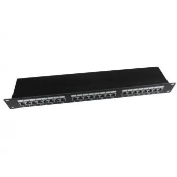 Gembird Cablexpert 1U montuojamas stovo skydelis Cat5e, juodas