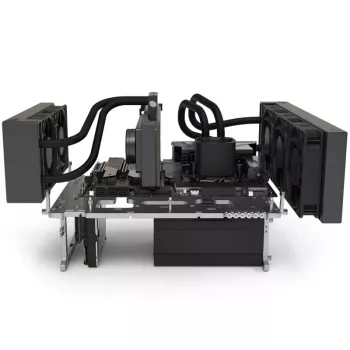 Benchtable korpusas Streacom BC1 V2 – atviras testavimo/stendo korpusas, titano spalva
