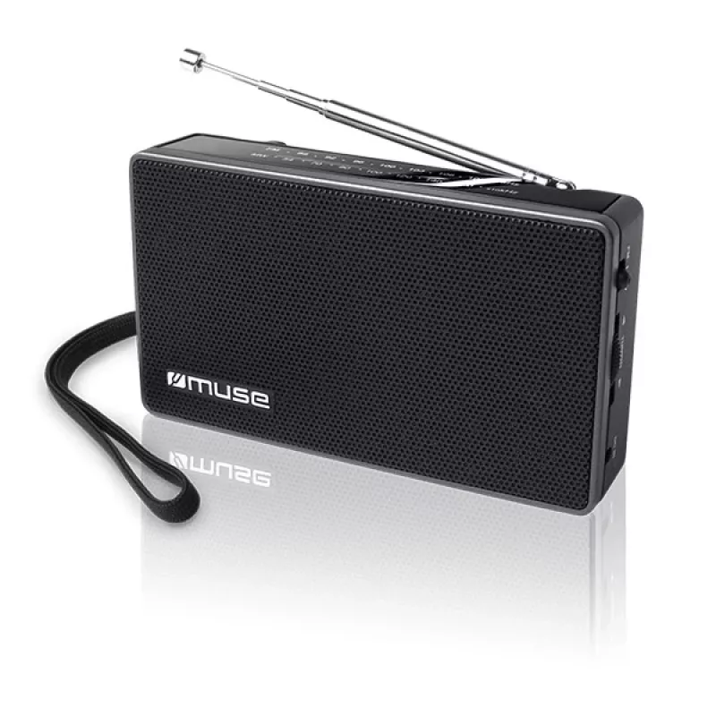 Muse | M-030R | 2 juostų nešiojamas radijas | Juodas