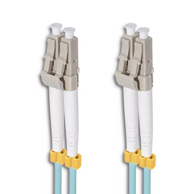 Qoltec - šviesolaidinis jungiamasis kabelis - LC/UPC Multimode (M) į LC/UPC Multimode (M) - 1 m - šviesolaidis - Duplex - 50/125 mikronų - OM3 - be halogenų
