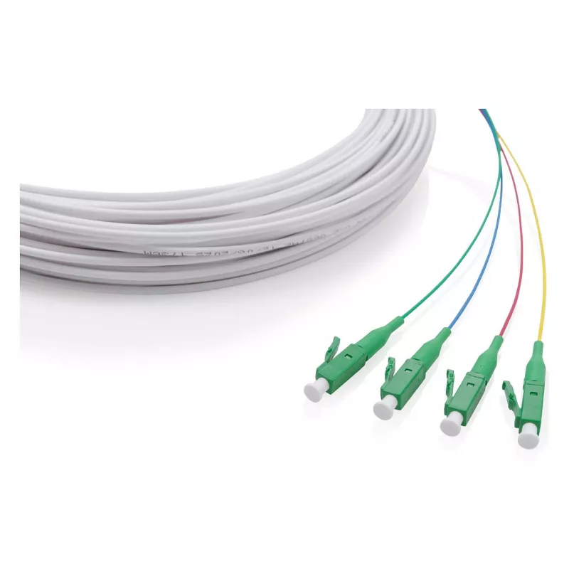 FTTH atšakos kabelis DIGITUS DK-3904LCA-50-1 vienmodis 4 skaidulos 4 LC/APC 50 m
