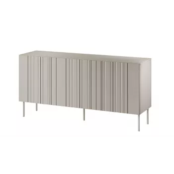 Komoda cama meble ISLA 1505x400x750 mm, matinė smėlio spalva, medžio drožlių plokštė