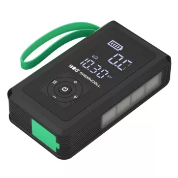 Išorinė baterija Green Cell CJSGC03 8000 mAh Li‑Ion, OLED ekranas, USB‑C ir USB‑A, 500 mA išvestis, įmontuotas žibintuvėlis