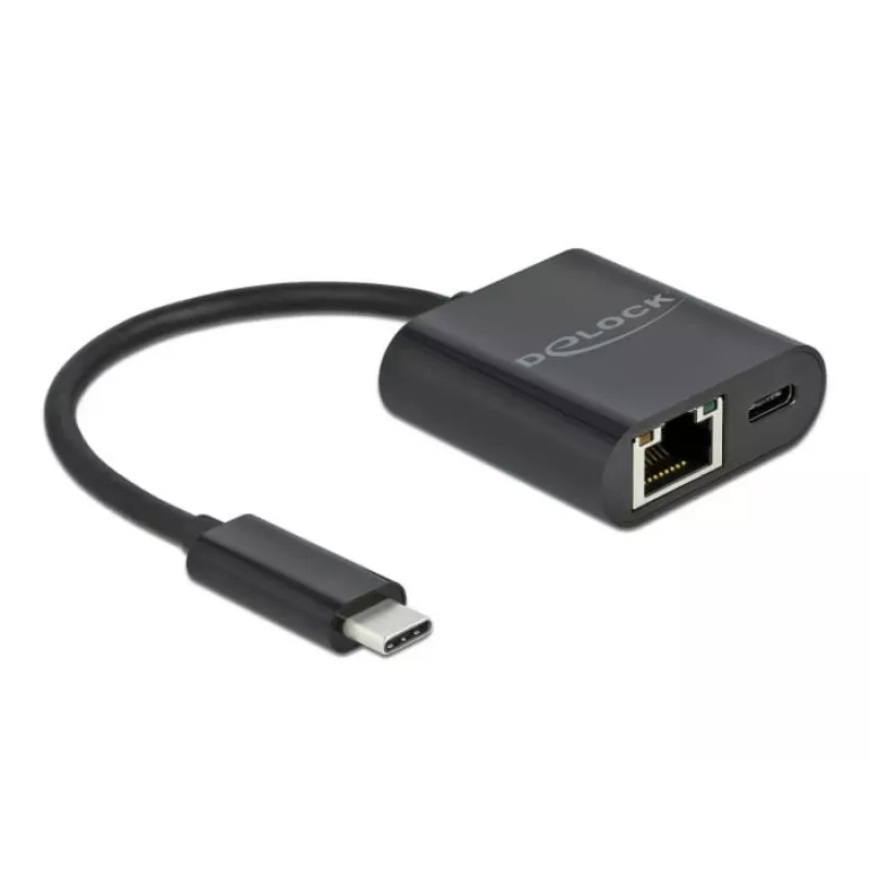 USB Type-C adapteris DeLOCK 66644 Gigabit LAN Power Delivery