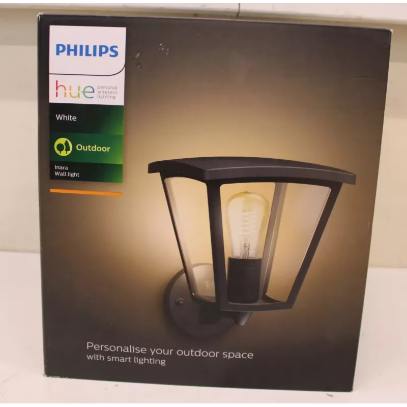 Lauko sieninis šviestuvas „Philips Inara“ | E27 LED 7 W 550 lm šiltai balta IP44 CRI80
