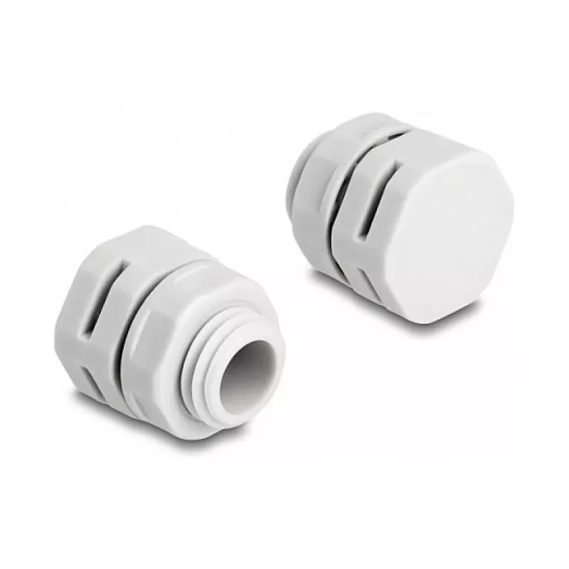 DeLOCK Ventiliacijos kamštis M12 pilkas 2 vnt. Poliamidas 8 mm