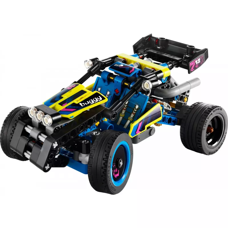 LEGO Technic bekelės lenktyninis automobilis 42164 2-in-1 modelis su tikroviškomis funkcijomis