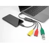 DeLOCK 4 prievadų USB 2.0 kabelinis šakotuvas USB Type-C į 3 x USB-A lizdus + 1 x USB-C kištukas
