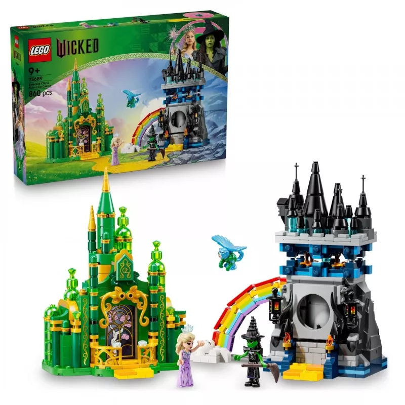 LEGO statymo rinkinys Wicked 75689 — Smaragdinis miestas ir Kiamo Ko pilies pjesė
