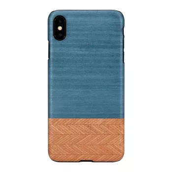 man and wood išmaniojo telefono dėklas iPhone XS Max – džinsinė juoda