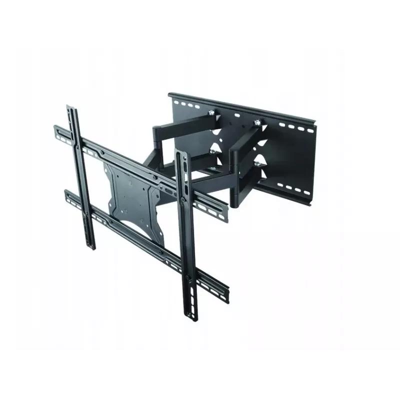 Sieninis laikiklis ART AR-87 40–80 colių ekranams, 60 kg, VESA iki 600×400, pakreipimas 12°, pasukimas 45°, ištraukimas 5,6–45,8 cm