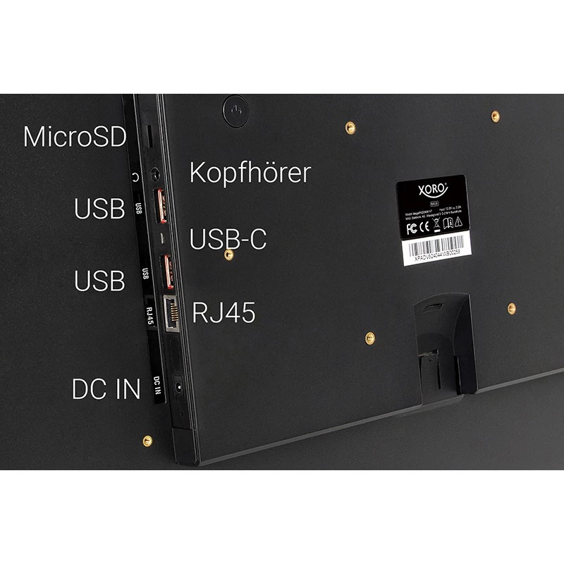 XORO MegaPAD 2404v7 24 60,96 cm planšetė 64 GB juoda Android - 64 GB (XOR400667)