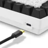Sharkoon SKILLER SGK50 S3 klaviatūra žaidimams USB QWERTY rusiška balta
