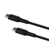 USB-C į USB-C fiksuotas laidas FIXED FIXDLS-CC2-BK — 2 m, 60 W
