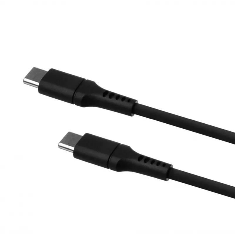 USB-C į USB-C fiksuotas laidas FIXED FIXDLS-CC2-BK — 2 m, 60 W