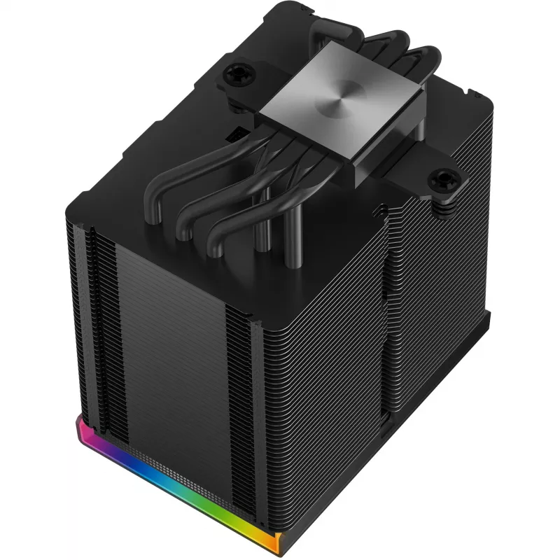 Oro aušintuvas DeepCool AK500 Digital Pro 12 cm juodas su skysčių dinaminiu guoliu