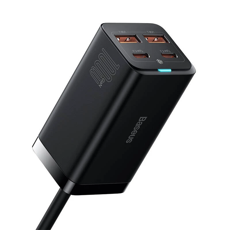 Baseus GaN3 100/ 65W stalinis įkroviklis greitasis įkrovimas QC 3.04.0 USB C Type C telefono įkroviklis skirtas IPhone15 Huawei Xiaomi MacBook nešiojamam kompiuteriui
