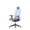 Up Up Athene ergonomic office chair Juoda, Pilka + Blue fabric