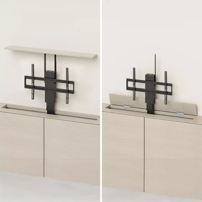 Maclean elektrinis lubų/grindų laikiklis, ištraukiamas, 43''-88'', VESA 600x400, maks. 60 kg, 100-240 V AC, 50/60 Hz
