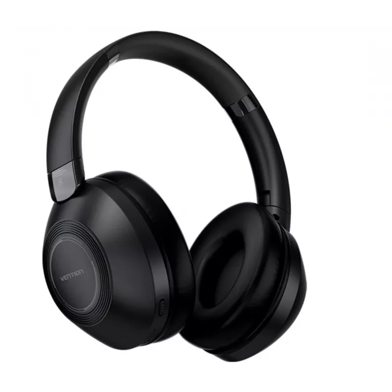 Ausinės Vention NBBB0 SoundMate S11 — belaidės Bluetooth 5.3 ausinės su ausies kabliuku, įkrovimo dėklas 400 mAh, iki 20 val., juodos
