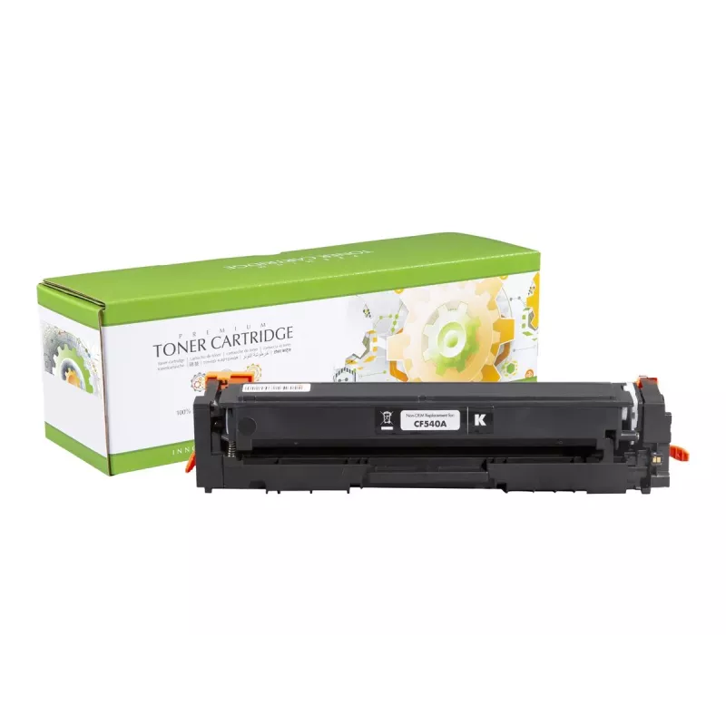 STATIC Dažų kasetė, suderinama su HP CF540A juoda suderinama 1.400 puslapių