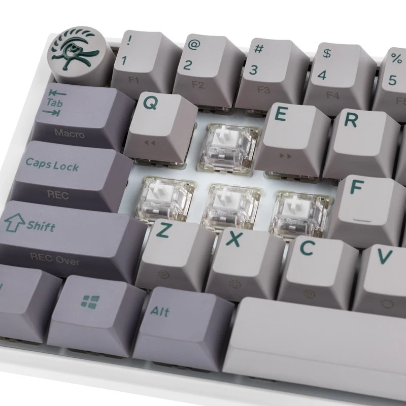 Ducky One 3 Mini Mist Pilka klaviatūra, skirta žaidimams, USB, JAV anglų k.