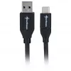 USB 3.2 Gen 2 laidas, USB-A kištukas > USB-C kištukas (juodas, 0,5 metro)